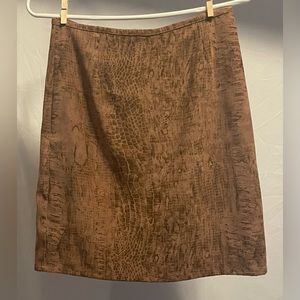 Brown mini skirt